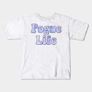 Tie Dye Purple Pogue Life Kids T-Shirt